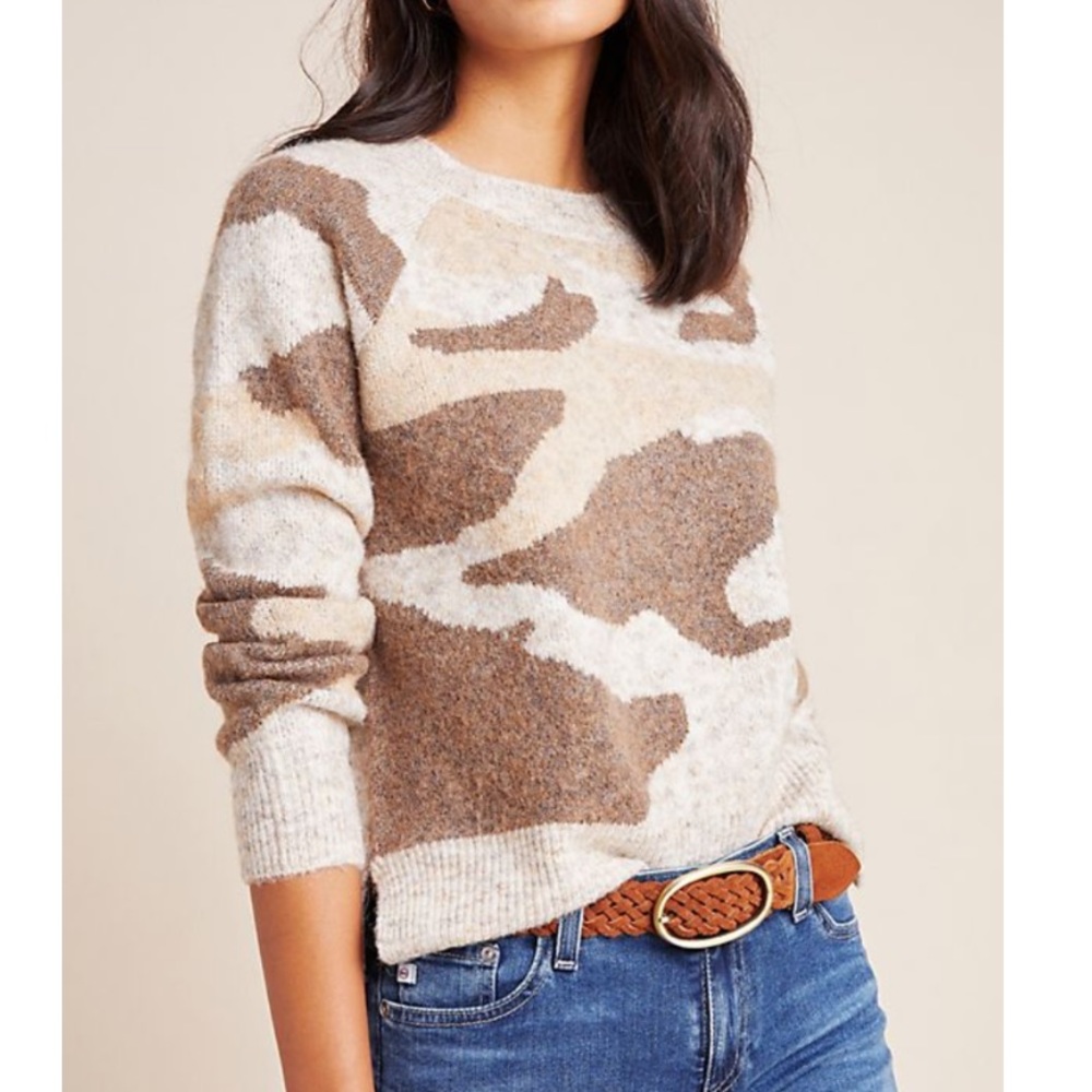 New moth camo sweater